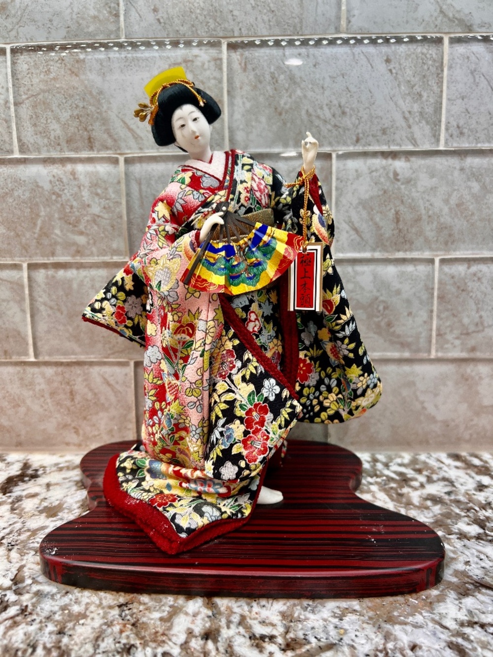 Kimura (?) Japanese geisha or kabuki doll or Oyama ningyo